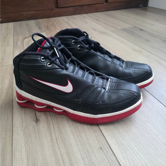 Nike 2004 Shox VC 4 Bred Black Red Vince Carter Sneakers Men Sz 12 310379-011 - Picture 1 of 16